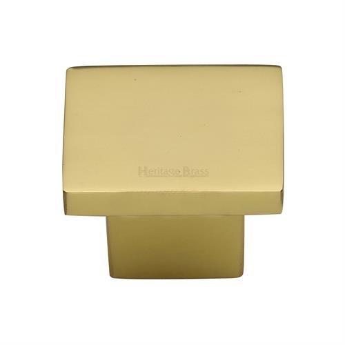 C1254 40-PB - SQUARE CABINET KNOB 40MM PB