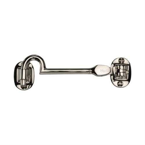 C1530 4-PNF - HERITAGE BRASS CABIN HOOK 4  POLISHED NICKEL FINIS