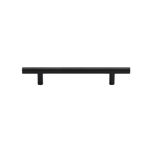 C0361 128-BKMT - HERITAGE BRASS CABINET PULL BAR DESIGN 128MM CT