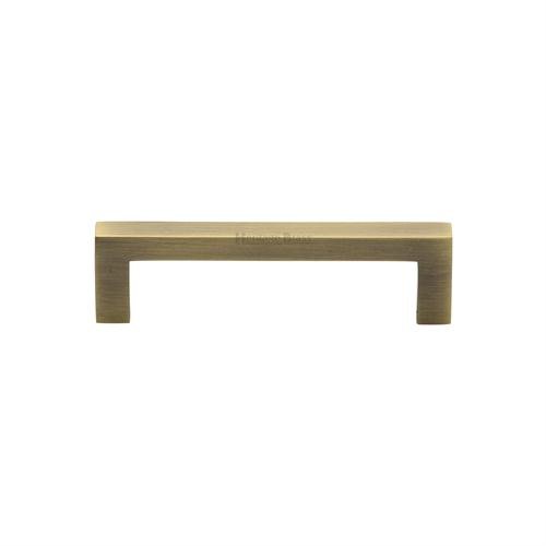C0339 96-AT - HERITAGE BRASS CABINET PULL CITY DESIGN 96MM CTC A