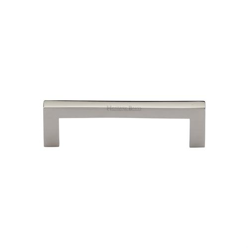 C0339 96-PNF - HERITAGE BRASS CABINET PULL CITY DESIGN 96MM CTC 