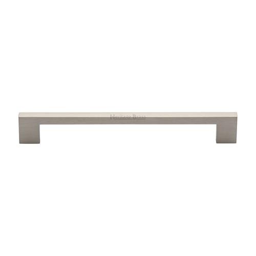 C0337 192-SN - HERITAGE BRASS CABINET PULL METRO DESIGN 192MM CT