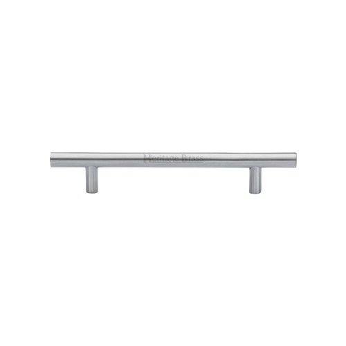 C0361 128-SC - HERITAGE BRASS CABINET PULL BAR DESIGN 128MM CTC 
