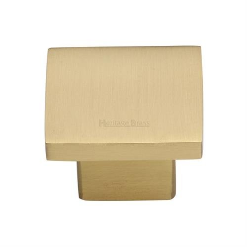 C1254 40-SB - SQUARE CABINET KNOB 40MM SB