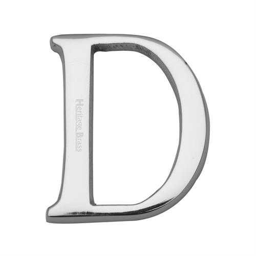 C1565 2 A-PC - HERITAGE BRASS ALPHABET A PIN FIX 51MM (2) POLISH