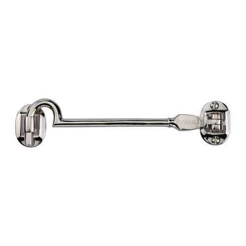 C1530 6-PNF - HERITAGE BRASS CABIN HOOK 6  POLISHED NICKEL FINIS