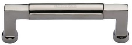C0312 101-PNF - Heritage Brass Cabinet Pull Bauhaus Design 101MM CTC Polished Nickel Finish