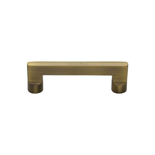 C0345 96-AT - HERITAGE BRASS CABINET PULL APOLLO DESIGN 96MM CTC
