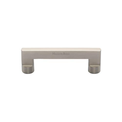 C0345 96-SN - HERITAGE BRASS CABINET PULL APOLLO DESIGN 96MM CTC
