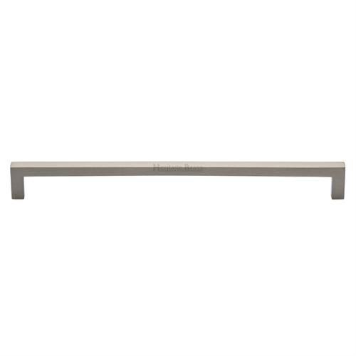 C0339 256-SN - HERITAGE BRASS CABINET PULL CITY DESIGN 256MM CTC